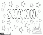Shann, name of Gaelic origin used for both boy and girl, variant of Shan. It is also an English surname