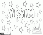 Yesim, Yeşim, Turkish name for girl, its meaning is jade