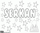 Serkan, male name of Turkish and Persian origin, variant of Sercan