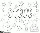 Steve, name in English for boy, short form that corresponds to Steven and Stephen in English, derived from the name of Greek origin, Stephanos