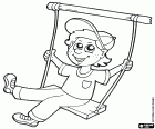 Swings in public parks or in the private gardens are a fun activity for children from many, many years ago