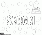 Sergei, male name of Latin origin, variant of Sergey and Sergej, transcriptions of the name in Russian and Bulgarian