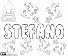 Stefano, italian name for boy, variant of Stefanio, derived from the Greek name Stephanos, its meaning is crown