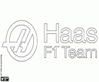 The logo of Haas F1 Team, racing team of Formula 1