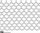 A pattern with a texture inspired by fish scales