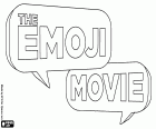 The logo original in English of the animated film Emoji, The Emoji Movie