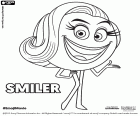 Smiler, the emoji that controls the text in the smartphone, a character in the Emoji Movie