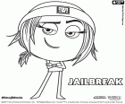 Jailbreak, a character from the movie about the emojis. Jailbreak is a hacker emoji