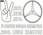 Lewis Hamilton, the British driver won his fourth title of Formula 1 world champion. It's his third world title with the Mercedes team, 2014, 2015 and 2017. Its first title has been in 2008 with the McLaren Team