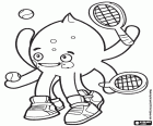 Pypus the octopus is a prodigious tennis player, able to play with two rackets