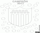 Club Atlético Peñarol de Montevideo, champion of Campeonato Uruguayo de Primera División 2017 and Torneo Clausura 2017, Uruguayan football championship