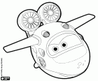 Mira in her airplane shape, an aircraft-robot of Super Wings