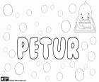 Petur, masculine name in the Nordic countries which corresponds to Peter. Petur, name for boy popular in Iceland and the Faroe Islands, for example