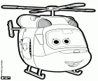 The Super Wings rescue helicopter is the charming and intelligent Dizzy