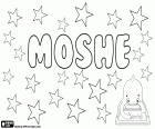 Moshe, masculine name of Biblical origin, variant of the Hebrew name, Mosheh, corresponds to Moses
