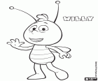 Willy is the friend of Maya the bee, an important character in the movie Maya the Bee: The Honey Games