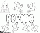 Pepito, masculine name in Spanish, diminutive of José, Joseph, variant of Pepe