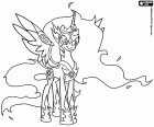 Daybreaker, the evil form and corrupted of Princess Celestia, an unicorn from My Little Pony