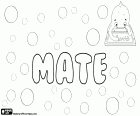 Mate, male name which corresponds to Matthew in different languages. Mate, transliteration of the name in Georgian. Máté, name for boy in Hungarian. Mate, diminutive in Croatian for names like Matej and Matija