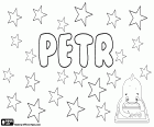 Petr, male name in Czech which corresponds to Peter. It is also a surname of Czech origin