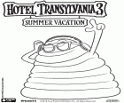 The gelatin body of the monster Blobby always sways to the music rhythm. A character from the new movie Hotel Transylvania 3, Summer Vacation