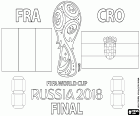 France vs Croatia. Final of FIFA World Cup Russia 2018. Luzhniki, Moscow, 15 July 2018 Olympic Stadium