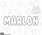 Marlon, name of unknown origin used in many languages, majority as a male name in English