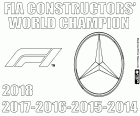 Fifth consecutive World Championship title of Formula 1 Constructors FIA 2018. Mercedes is the only champion from 2014