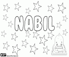 Nabil, male name of Arabic origin, variant of Nabeel, its meaning is noble