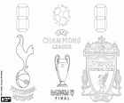 Tottenham versus Liverpool, final of UEFA Champions League 2018-2019, Estadio Metropolitano, Madrid, Spain, June 1, 2019