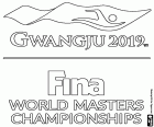 Logo of World Aquatics Championships, Gwangju 2019. The FINA World Championships will be held in Gwangju, South Korea, from 12-28 July 2019