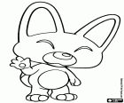 The greeting of the little fox Eddy, the friend of the little penguin Pororo