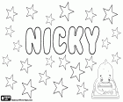 Nicky, name used in English and other languages, both for boys and girls, as diminutive of Nicholas or Nicole. Nicky, variant of Nick