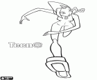 The fairy Tecna at full speed, a Winx Club character