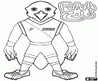 The falcon Falah is the mascot of the 2019 Doha World Athletics Championships