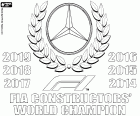 World Champions! For the sixth time in a row! The Mercedes team has achived a new world constructors' title in 2019. Mercedes has won every championship since 2014