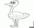 The desert ostrich lives in the deserts of North Africa