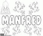 Manfred, Germanic name for boy in German, Dutch and Polish, variant of Manfried