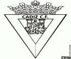 Logo of Cádiz Club de Fútbol, entity founded in 1920 in Cadiz, Andalucia