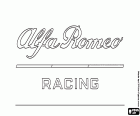 Logo of a Formula 1 team, Alfa Romeo Racing