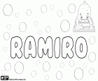 Ramiro, male name in Spanish and Portuguese, comes from Ramirus, Latinized form of an ancient Visigothic name