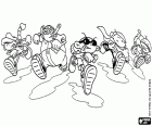 The top five characters in Codename: Kids Next Door, a group of five ten-year-olds using code names, Numbuh 1 to Numbuh 5