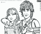 Hiccup and Astrid are the main protagonists along with their inseparable dragons, How to Train Your Dragon
