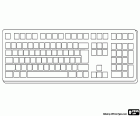 A keyboard with blank keys to customize