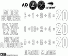 Novak Djokovic has managed to match Roger Federer and Rafael Nadal in the number of wins in the big four tournaments. The three tennis players have individually won 20 titles in Grand Slam tournaments. The four most important championships are Australian Open, Roland Garros, Wimbledon and U.S. Open. Federer 6+1+8+5=20, Nadal 1+13+2+4=20, Djokovic 9+3+5+3=20, respectively