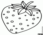A strawberry to be able to color. Strawberries are the fruits of plants of the same name. There are many varieties of strawberries grown. The scientific name of the genus is Fragaria