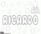 Ricardo, name for boy in Spanish and Portuguese, name of Germanic origin, its meaning is brave ruler
