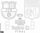 The 2021-2022 UEFA Women's Champions League final between FC Barcelona and Olympique Lyonnais, Saturday 21 May 2022, at the Juventus Stadium in Turin, Italy