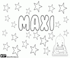 Maxi, diminutive for masculine names in Spanish such as Maximiliano, Máximo and Maximiano. Maxi, German diminutive of Maximilian and feminine name Maximiliane