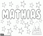 Mathias, masculine given name in several languages such as French, German, Swedish, Norwegian and Danish
